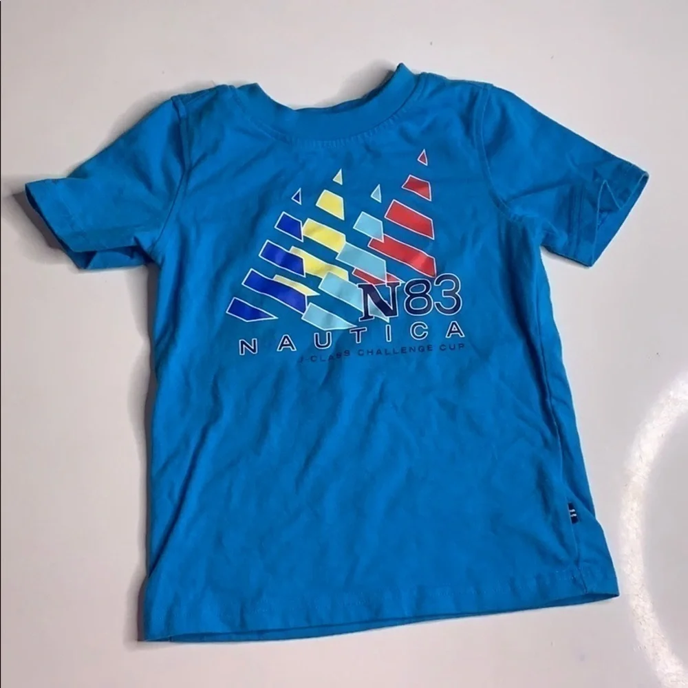 Nautica beach vacation toddler boy 3T casual kids shorts & T-shirt bundle set